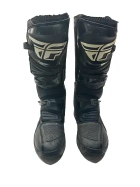 354-20708 Fly Racing Maverik Mx Motocross Boots Black Off-road Dirt Bike Enduro Atv Size 8