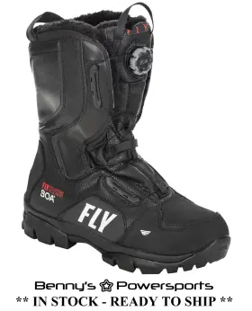 361-965 Fly Racing Closeout Marker Boa Snowmobile Boots Winter Snow Turn Style