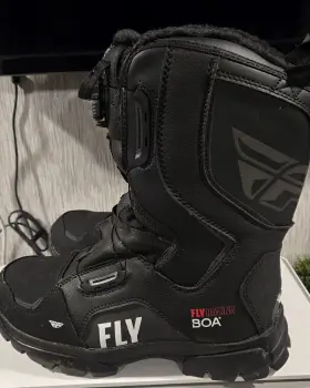 361-96509 Fly Racing Black Marker Boa Boots Adult Size 9