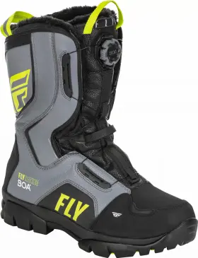 361-96708 Fly Racing Marker Boa Boot Black/grey/hi-vis Sz 08