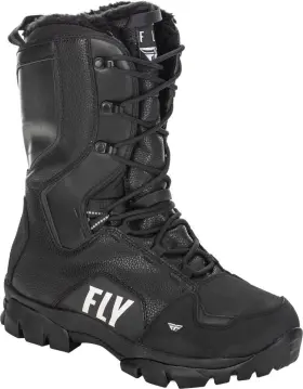 361-97113 Fly Racing Marker Boot Black Mens Sz 13 Wm 15 Snowmobile Waterproof Breathable