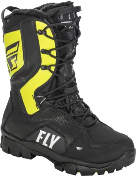 361-97314 Fly Racing Marker Boot Black/grey/hi-vis Sz 14