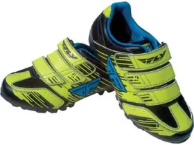 362-5777 Fly Racing New In Box Talon Ii Clipless Shoes-yellow/blue Size 7 Us