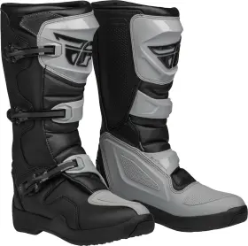 364-66108 Fly Racing Maverik Lt Boot Grey/black Size Fits 8 - Motorcycle Gear With Impact