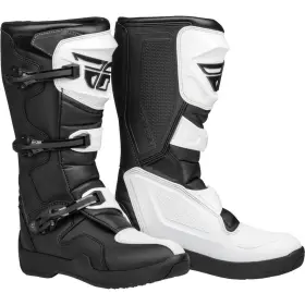 364-663 Fly Racing Maverik Lt Mx Boots - White / Black