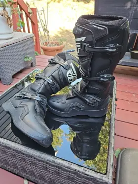 364-67109 Fly Racing Mx Motocross Maverik Boots Adult Black Size 9