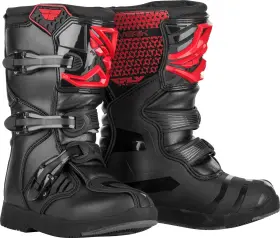 364-67303 Fly Racing Youth Maverik Boots Red/black Sz 03 364-67303 Fly Racing Youth Maverik Boots Red/black Sz 03
