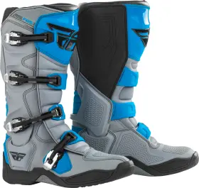 364-71112 Fly Racing Fr5 Boots Grey/blue Size 12 - Durable And Comfortable