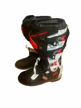 Forma Forc570 Motocross Boots Black/red White Off-road Tech Motorcycle Mx Series