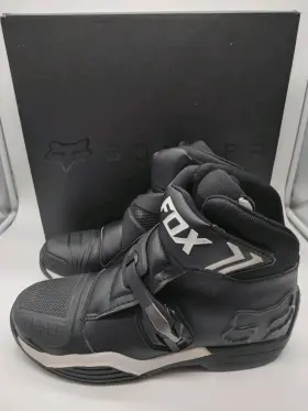 Fox 887537672845 Bomber Low Cut Biker Motorcycle Boots Size Us 13/ Eur 48 With Box Socks 170