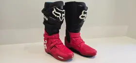 17776-017-10 Fox Racing Instinct Le Mx Boots Black Red Mens Size 10 Motocross Offroad