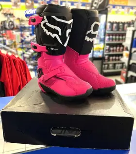 Fox Racing 191972287503 Boot Comp Kids - Blk/pink Size Y5 Fox Racing 191972287503 Boot Comp Kids - Blk/pink Size Y5