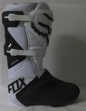 Fox Racing 191972321955 New Comp Boots Dirt Bike Mx Sxs Atv White Blk Mens Size 9/43