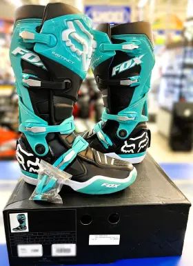 Fox Racing 191972591082 Boots Instinct Teal Size 12 - Brand New
