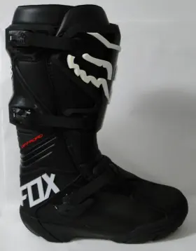 Fox Racing 191972674723 Mens Motocross Boot Comp X Black With White Logo Size 13 New