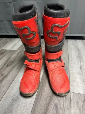 Fox Racing 191972692895 Comp Boots - Size 12 Flo Red