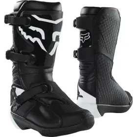 27689-001-6 Fox Racing Comp Buckle Youth Boots Black/white Size 6