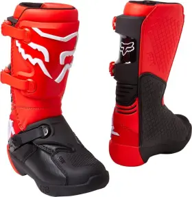 27689-110-7 Fox Racing Youth Comp Boot Fluorescent Red - Buckle 27689-110