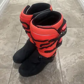27689-824-8 Fox Racing Youth Comp Boot Fluorescent Orange Size 5