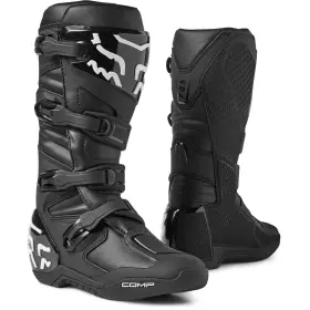 28373-001-14 Fox Racing Comp Boots Positac Tpu Plating Buckle Closure Comfort Off-road Black