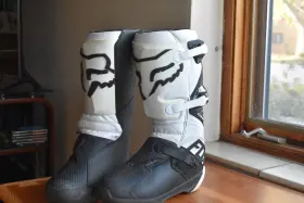 28373-008-10 Fox Racing New Comp Boots - White Us Mens 13
