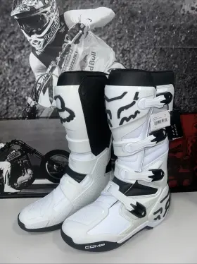 28373-008-11.5 Fox Racing Comp Boots Men S 11 - White