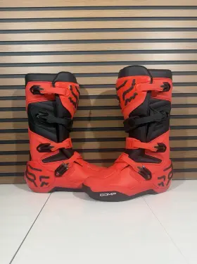 28373-110-12 Fox Racing Comp Boots Flo Red Size 12