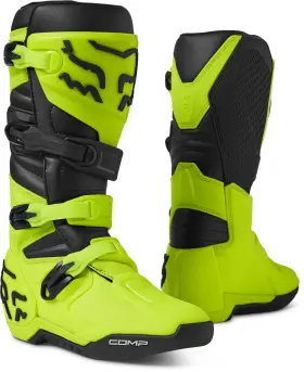 28373-130-13 Fox Racing Comp Mens Mx Offroad Boots Fluo Yellow 13 Usa