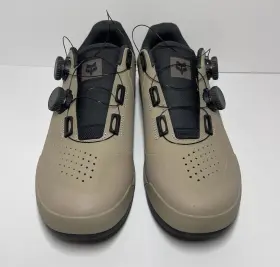 29353-553-41.5 Fox Racing Union Boa Clip-in Mtb Mountain Bike Shoes Mocha Size 10 Us / 43 Eu