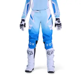 36350-059 Fox Racing Pant Dirt Bike White Blue Shield Size 4 Motocross Womens