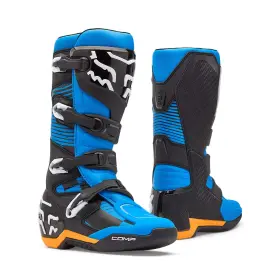 36362-002-10 Fox Racing Brand New Mens Moto Comp Boots 300 10 Blue