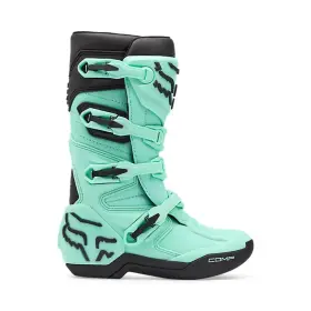 36364-176 Fox Racing Nwt - Youth Comp Boot Sz 5 Teal Msrp 279.95 For 179