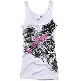 53546-008-005 Fox Racing Tasmania Tank - White X Lrg Size