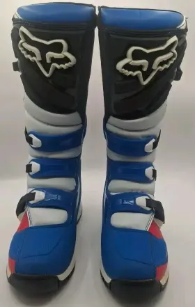 Fox Racing 884065755491 Adult Comp 5 Red White Blue Size M9 Motocross Boots With Box