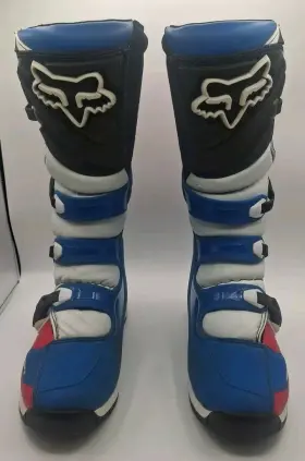 Fox Racing 884065755521 Adult Comp 5 Red White Blue Size M12 Motocross Boots With Box
