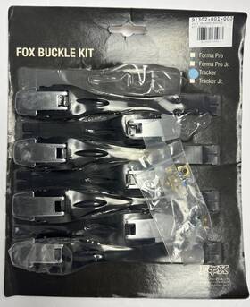 Fox Racing 91302-001-000 New Tracker Mx Boot Buckle Kit Black Chrome Sealed 7 Pck