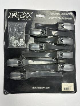 Fox Racing 91336-001-000 New Junior Tracker Mx Boot Buckle Kit Black Blue Sealed 8 Pck