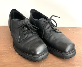 7182944 Frye 7132944 Womens Us 8 1/2 M Engineer Leather Biker Motorcycle Shoes Black