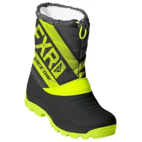 190717-1065-30 Fxr Youth Octane Snowmobile Boots Black/hi-vis/charcoal - 12