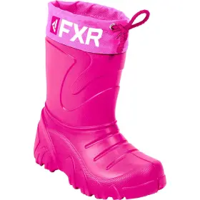 190719-9000-36 Fxr Youth Svalbard Polymer Snowmobile Boots Waterproof Drawstring Fuchsia