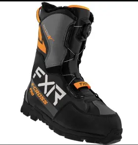 220707-1030-41 Fxr 2024 X-cross Pro Boa Snowmobile Boots Black/orange Mens Sz 7