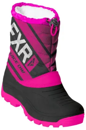 190717-1090-30 Fxr Racing Octane Child Boots 12 Black/fuchsia