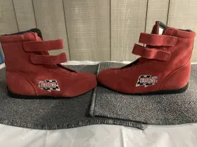 0235080bk G-force Gf235 Racegrip Mid-top Racing Shoes Red For Men Size 12 U.s