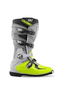 2169-009-6 Gaerne Gxj Motorcycle Boot Gray Fluorescent Yellow Youth Size 6