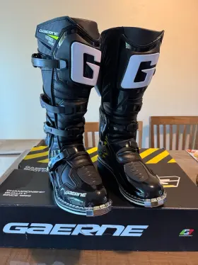 2197-001-39.5 Gaerne Mens Mx Fastback Enduro Black Eu43 Us 9