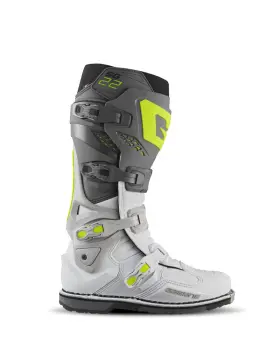 2262-017-10 Gaerne Mens Sg22 Motocross Boot Motorcycle Anthracite White/grey 10