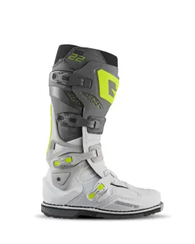2262-017-12 Gaerne Mens Sg22 Motocross Boot Motorcycle Anthracite White/grey 12