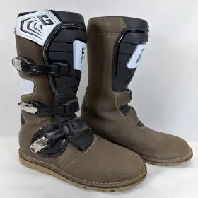 Protect41-brown-con Gaerne G/protect41-brown-con Balance Pro Tech Boots Motorcycle Motocross Trials Brown Leather Mens 8