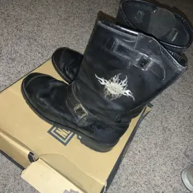 Harley-davidson 018473203088 Motercycle Boots Worn Size 13 Harley-davidson 018473203088 Motercycle Boots Worn Size 13