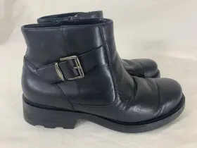 91208 Harley Davidson Men 10 Black Leather Zip Up Ankle Chukka Motorcycle Riding Boots